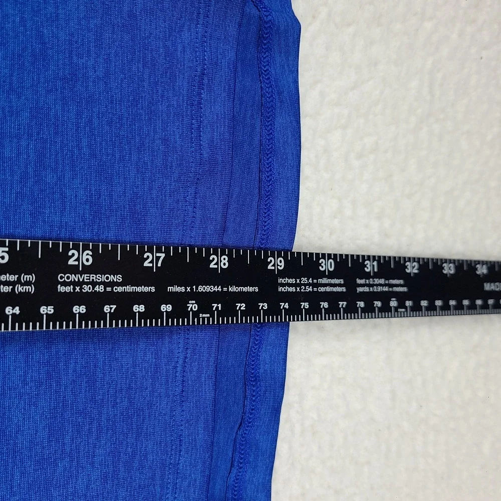 Under Armour Sweater Mens Small Blue Loose Heatgear Performance Tech Golf‎